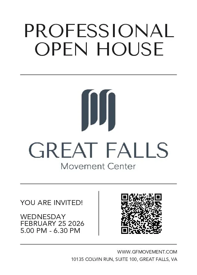 Flyer for Great Falls Movement Center Professional Open House