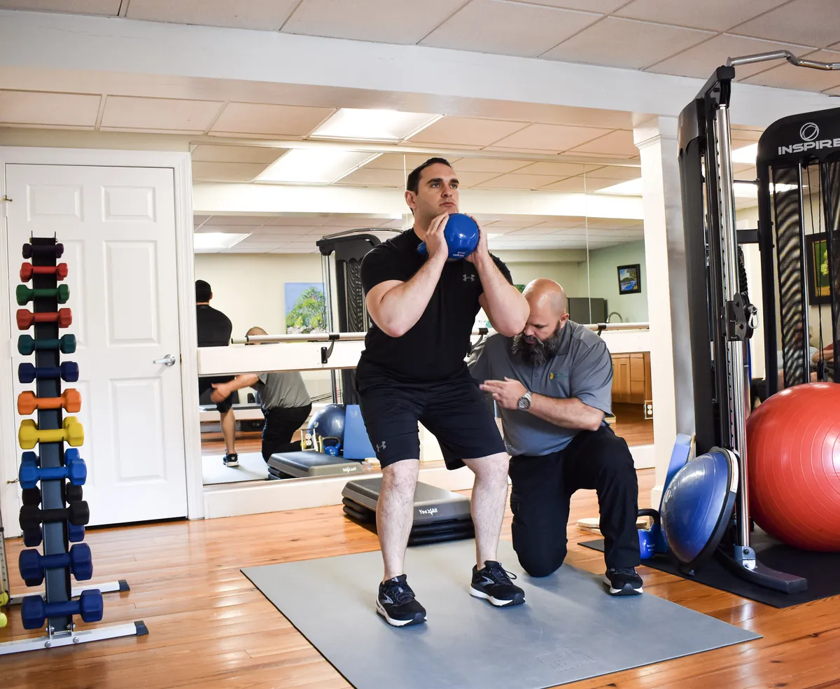 Guided movement session at Great Falls Physical Therapy